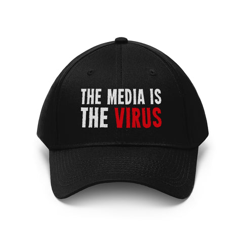 THE MEDIA IS THE VIRUS BASEBALL CAP