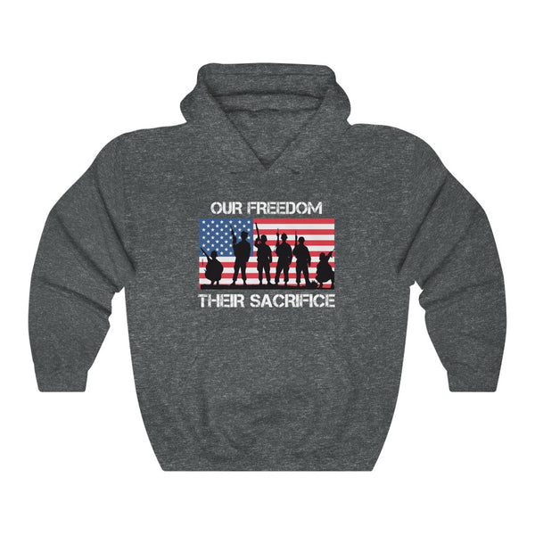 OUR FREEDOM THEIR SACRIFICE (USA) HOODIE