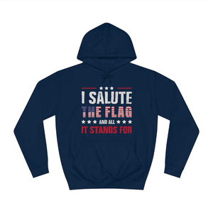 I SALUTE THE FLAG (USA) HOODIE