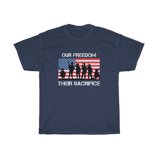 OUR FREEDOM THEIR SACRIFICE (USA) TSHIRT