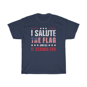 I SALUTE THE FLAG (USA) TSHIRT