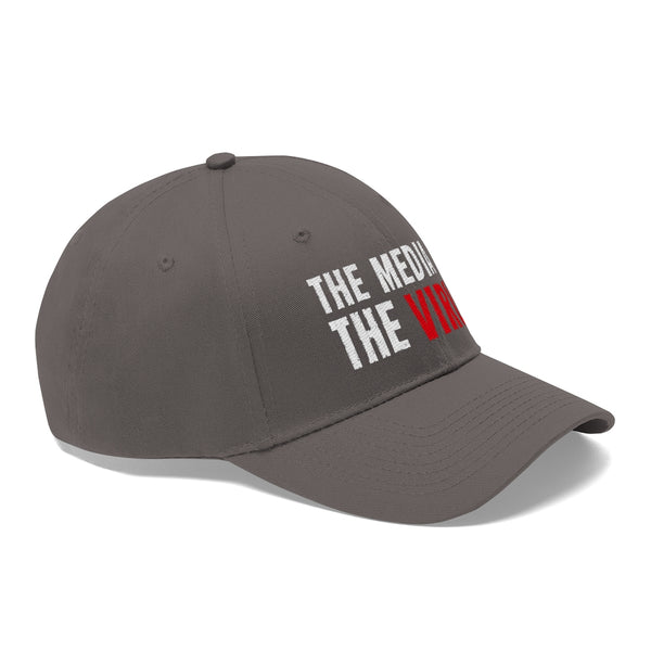 THE MEDIA IS THE VIRUS BASEBALL CAP