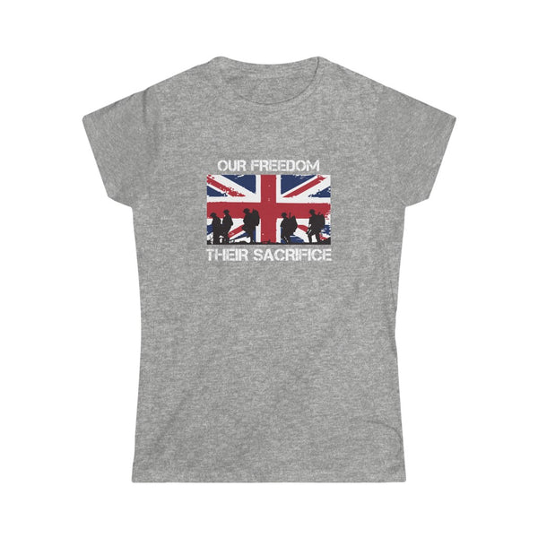 OUR FREEDOM THEIR SACRIFICE WOMEN'S TSHIRT