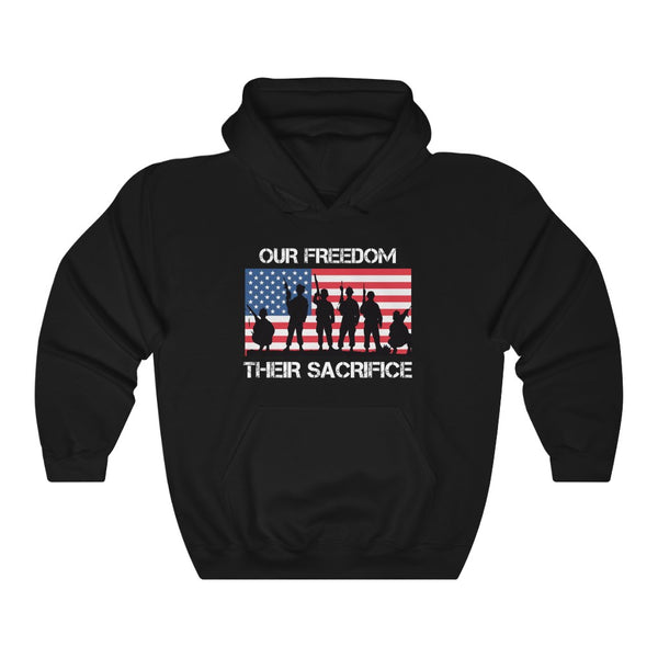 OUR FREEDOM THEIR SACRIFICE (USA) HOODIE