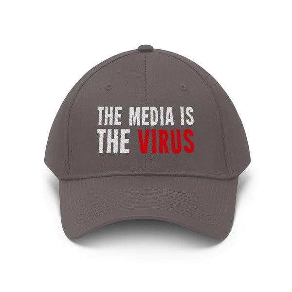 THE MEDIA IS THE VIRUS BASEBALL CAP