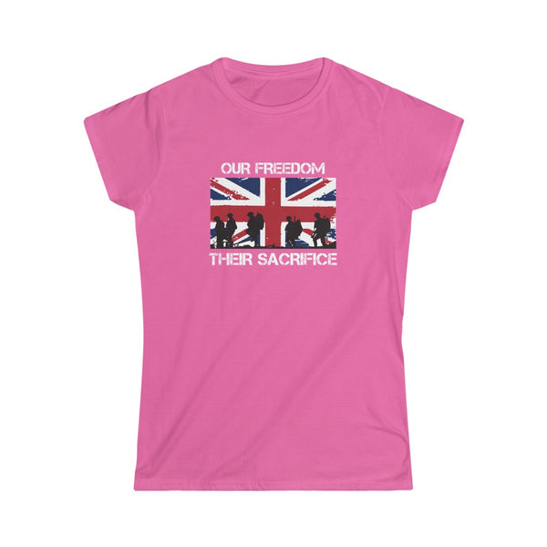 OUR FREEDOM THEIR SACRIFICE WOMEN'S TSHIRT