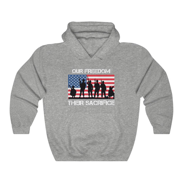 OUR FREEDOM THEIR SACRIFICE (USA) HOODIE