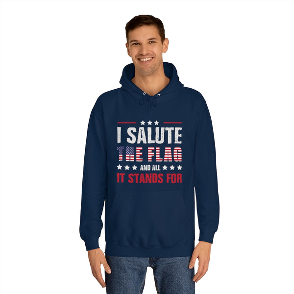 I SALUTE THE FLAG (USA) HOODIE