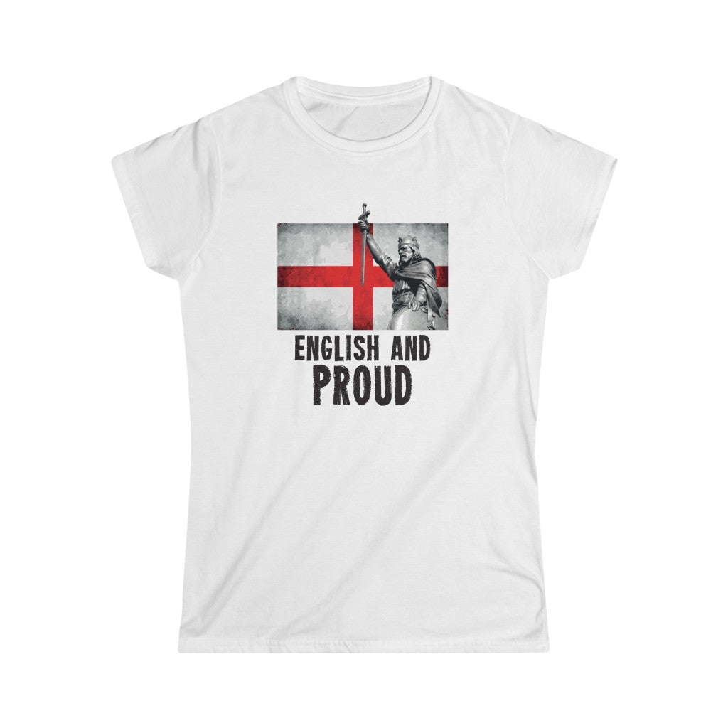 ENGLISH AND PROUD WOMEN'S TSHIRT